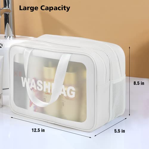 Large Toiletry Bag with Handle - Waterproof Organizer for Travel