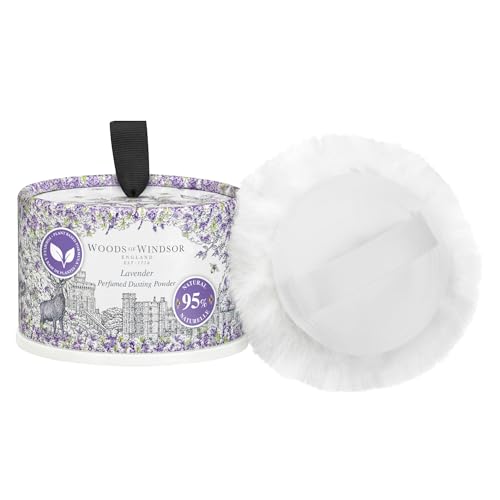 Woods of Windsor Lavender Dusting Powder with Body Puff