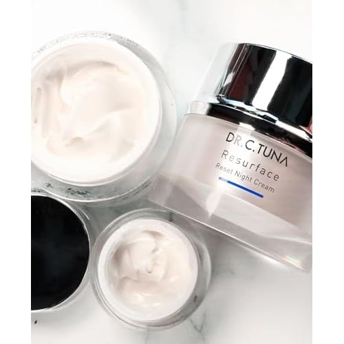 FARMASi Dr. C. Tuna Resurface Reset Night Cream, Face Moisturizer Lotion, Revitalizing & Firming Anti-Wrinkle for All Skin Types Anti Aging Cream, Skin Care for Face & Neck Retinol Cream 1.7 Fl Oz