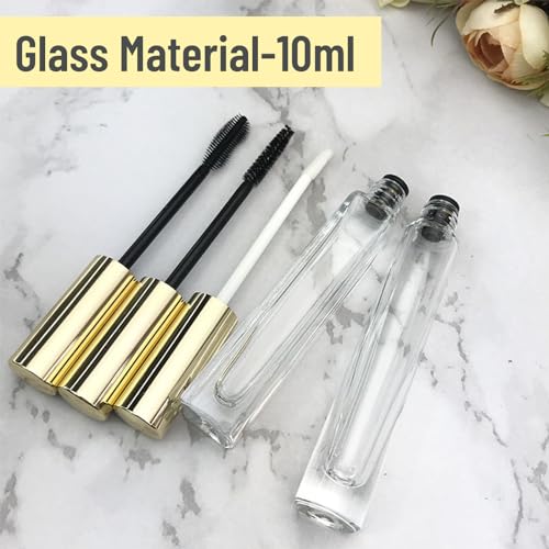 Empty Mascara Tubes 10ml Clear Glass Bottles Set