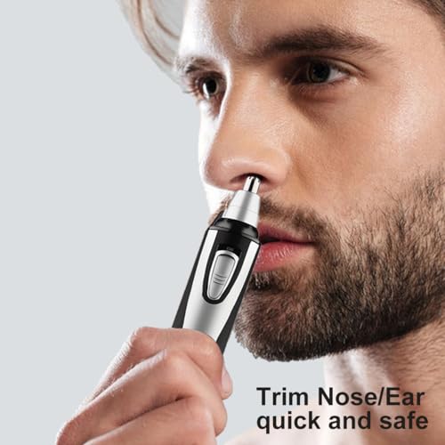 GOMINYUF 4 Pcs Replacement Heads Compatible with Ear and Nose Hair Trimmer Clipper as The Photo Show-Include a Cleaning Brush