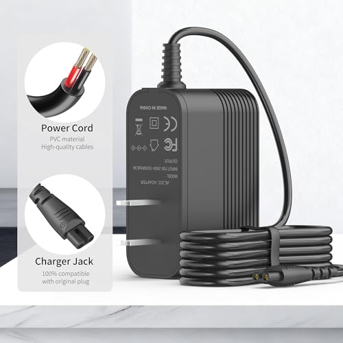 Charger for Remington Shaver for Replacement F5-5800 F5800 F5790 F4790 R5150 R6130 R-6150 MS2-390 MS3-2700 MS680 R9100 Shaver, Electric Razor Power Cord Adapter