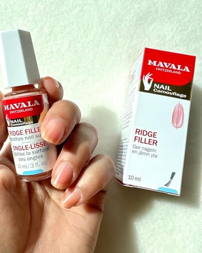 MAVALA Ridge Filler Base Coat for Smooth Nails - Matte Finish, 0.3 oz