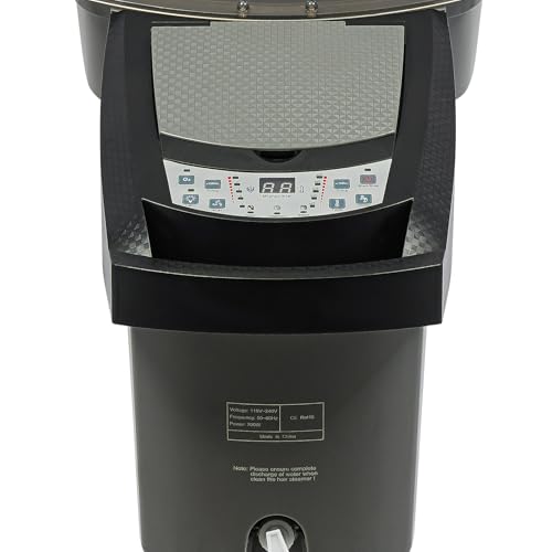 700W Professional Hair Steamer with Adjustable Height & Red/Blue Light