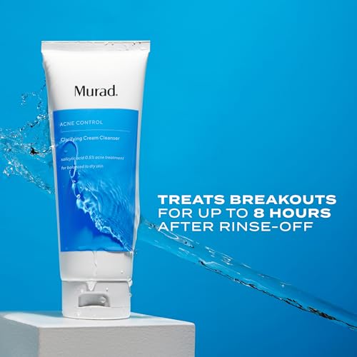 Murad Clarifying Cream Cleanser ? Gentle Salicylic Acid Face Wash for Acne-Prone and Sensitive Skin, Treats and Prevents Breakouts and Calms Irritation with Extra Hydration