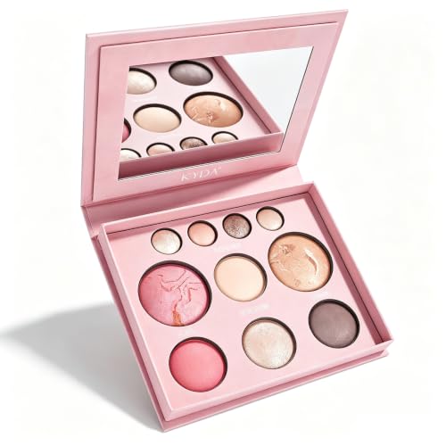 All-in-One Baked Makeup Palette with Bronzer, Blush & Eyeshadow