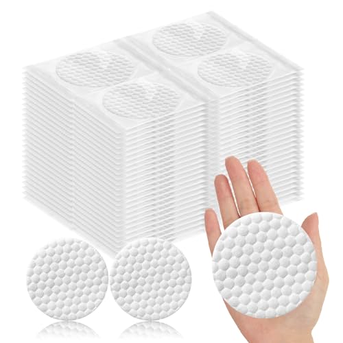 50 Pcs Extra Large 3.15" Cotton Rounds for Face & Makeup Removal – Individually Wrapped