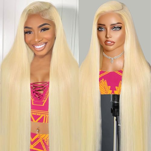 613 Blonde Human Hair Lace Front Wig 13x6 HD 200 Density 20"