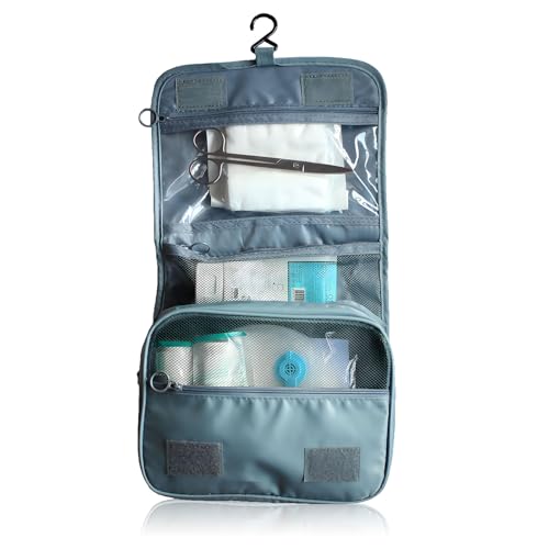 Exquisite Travel Bag for Ostomy and Colostomy Supplies - The Ultimate Choice for Post - Surgery Individuals, Featuring Hanging Setup and Stylish Covers Tailored for Women (Gray)