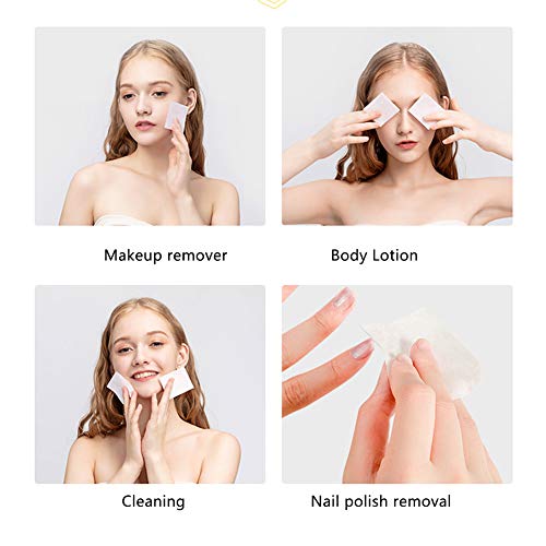 1000 Pack Thin Facial Cotton Pads - Soft Lint-Free Makeup Remover