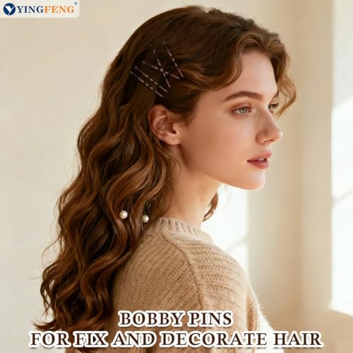 Bobby Pins Brown 330 Count 2.2 Inch Hair Clips