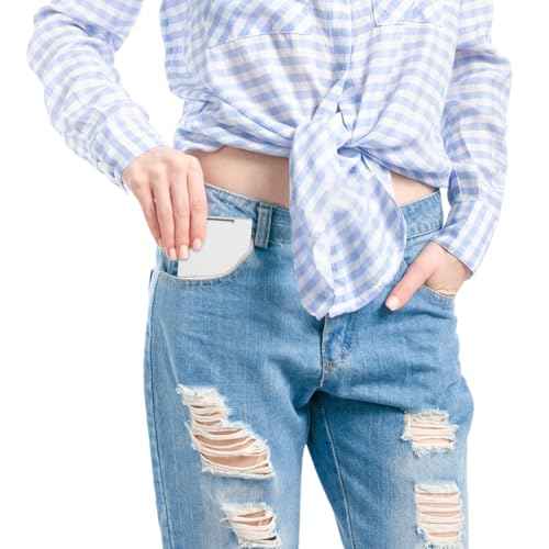 Portable Folding Mirror, 2 Pcs Ultra Slim Pocket Makeup Mirror Mini Travel Mirrors for Purse Aluminum Shell Compact Mirror for Travel Daily Work Business (3.34 ¡¿ 1.99 Inches)