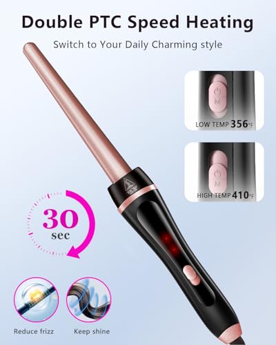 5-in-1 Curling Iron Set with Interchangeable Barrels & Straightener