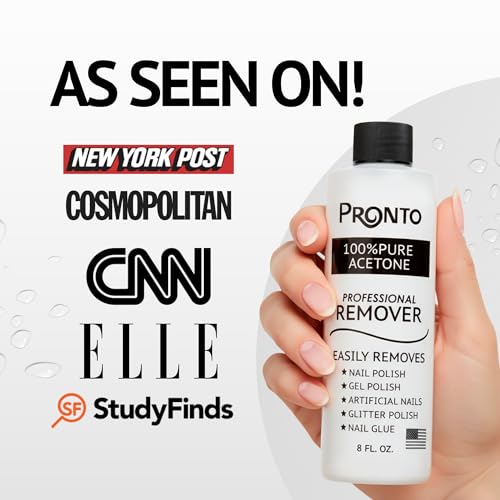 Pronto 100% Pure Acetone Nail Polish Remover - 16 Fl Oz