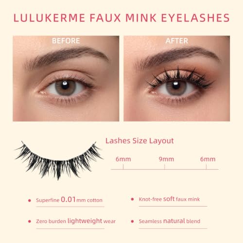 Wispy Flared False Eyelashes - 7 Pairs Vegan Lashes