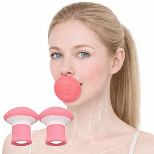 Jaw Exerciser,Double Chin Reducer,Facial Yoga for Skin Tighten Firm,Face Exerciser& Jawline Shaper, Jawline Exerciser, Jaw Trainer,Facial and Neck Exercise for Women and Men (Two)