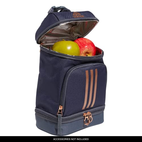 adidas Excel 2 Insulated Lunch Bag, Shadow Navy/Rose Gold/Onix Grey, One Size