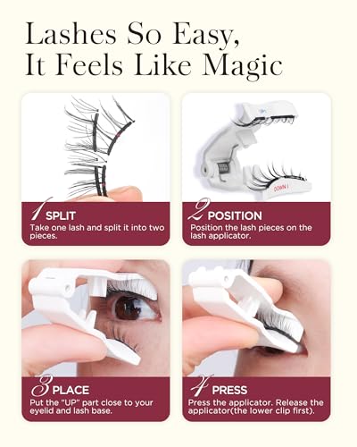 BEYELIAN Magnetic Eyelashes Kit - Soft, Glue-Free & Reusable