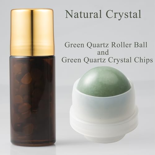 50ml Green Quartz Roller Bottle for Essential Oils