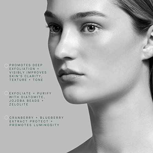 ARCONA Brightening Gommage - Exfoliate + Brighten with Jojoba Beads, Zeolite + Antioxidant Rich Blueberry + Cranberry Extracts - Made In The USA