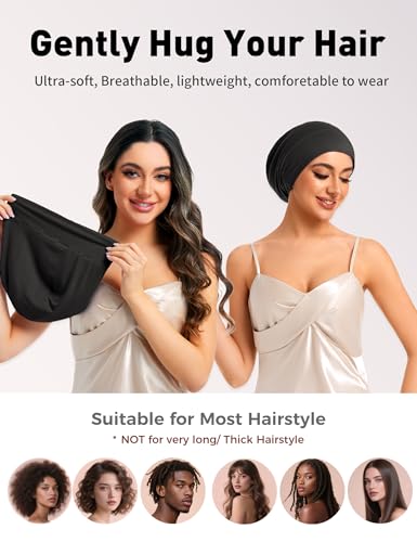 Mulberry Silk Sleep Bonnet for Hair Protection