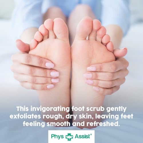 PhysAssist Exfoliating Foot Scrub with Tea Tree & Peppermint - 8 oz