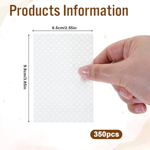 350 Pcs Disposable Hair Perm Papers Heat-Resistant Curling Wrap