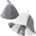 2 Pack Wool Sauna Hat for Men & Women