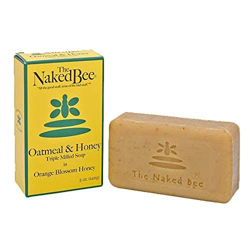 The Naked Bee Oatmeal & Honey Triple Milled Soap, 5 Ounce, 3 Pack, Orange Blossom Honey