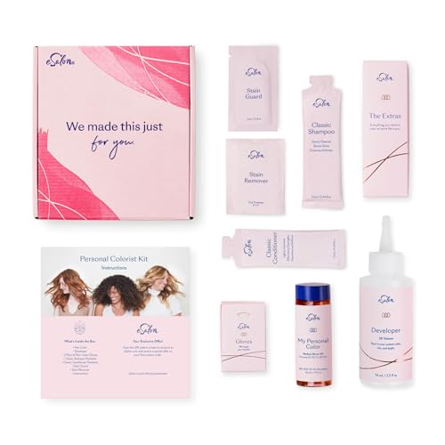 eSalon Permanent Hair Color Kit Medium Blonde 8N - Gray Coverage & Professional Results