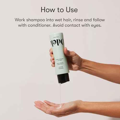 Odele Smoothing Sulfate-Free Shampoo for Extra Moisture, Frizz Control, Shine, and Straight to Curly Hair Types, 13 Fl Oz