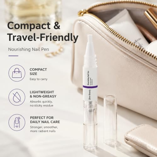 Qlear Beauty Nourishing Nail & Cuticle Oil Pen for Dry Brittle Nails