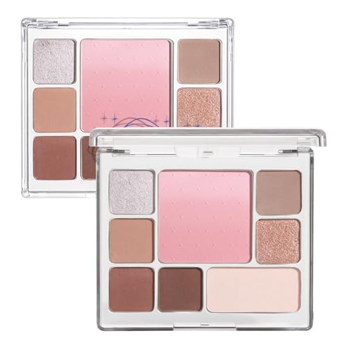 All-in-One Makeup Palette - 6 Eyeshadow, Blush & Contour