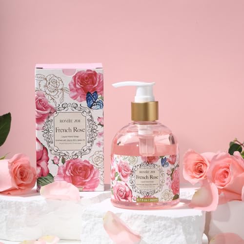 ROMIIE ZOI Liquid Hand Soap with Gift Box - French Rose - 260ml/ 8.7 fl.oz