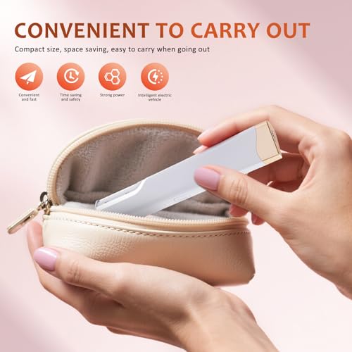 Rechargeable Sonic Dermaplane Razor for Women – LED Dermaplaning Tool
