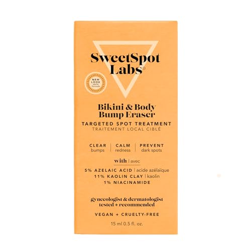 SweetSpot Labs Bikini & Body Bump Eraser | Treat Razor Bumps & Dark Spots | With Essential Ingredients Niacinamide & Bentonite Clay | 0.5 oz