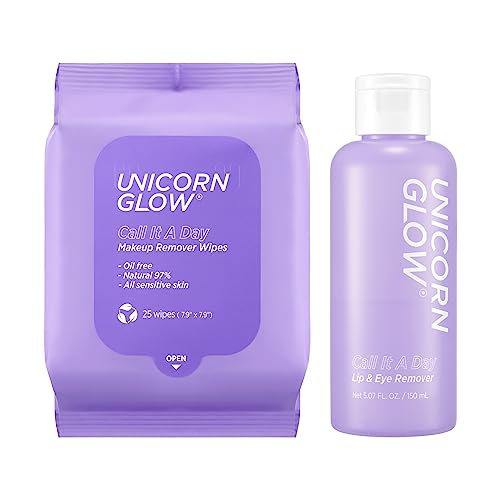 Unicorn Glow Makeup Remover Wipes & Lip Eye Duo - XL Size