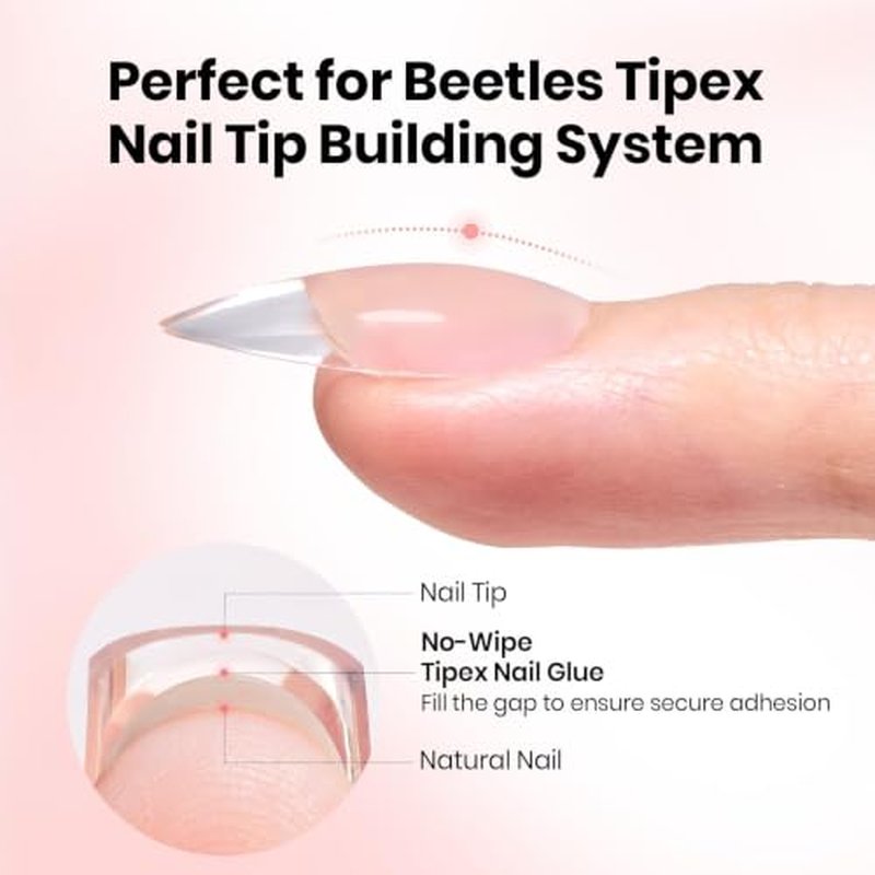 Beetles Nail Glue Gel 20g No-Wipe for Nail Tips