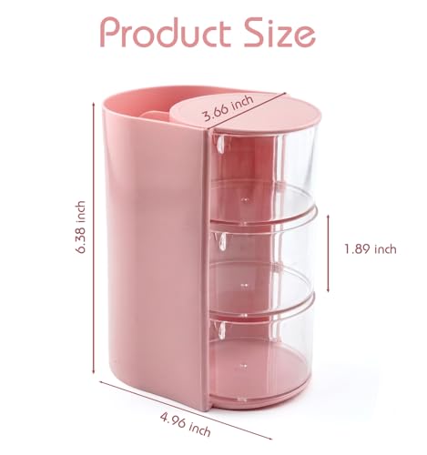 Rotating Hair Accessory Organizer with Brush Holder