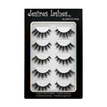3D Layered Fake-Mink Eyelashes - 5 Pair Multipack