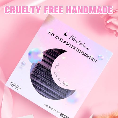 DIY Lash Extension Kit Eyelash Clusters 9-16mm,280PCS Individual Lashes Kit Perfect for At-Home Use, Beginner-Friendly with Bond Seal Remover and Tweezers (Black, 30D&40D9-16MM NM01)