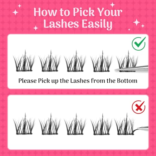Lash Clusters ? My Sunflower Manga 140pcs Individual Lashes 10-16mm Mix-length Cluster Eyelash Extensions Thin Band False Eyelashes Natural CC Curl Eyelash Clusters DIY Cluster Lashes