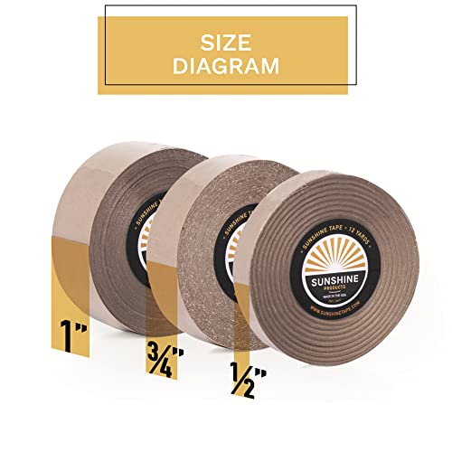 Daily Wear Hair System Tape Roll - 1522 Wig Tape - Hypoallergenic, Gentle on Skin - 1-7 Day Hold - 1" x 12yds