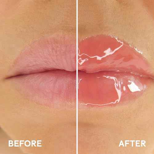 Winky Lux Muse Very There Lip Oil - Hydrating Nude Pink Tint with Jojoba Oil, Non-Sticky Glossy Lip Oil, Tinted Pink Gloss for Juicy Lips & Soft Vanilla Scent