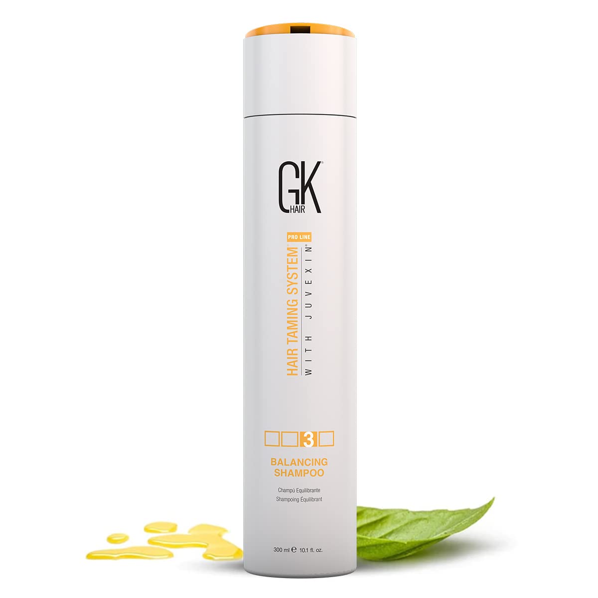 GK HAIR Global Keratin Balancing Shampoo 10.1 Fl Oz For Dry Damaged Oily Greasy & Color Treated Hair, Restores pH Levels, Sulfate-Paraben Free Daily Conditioning Deep Cleanser & Impurities Remover