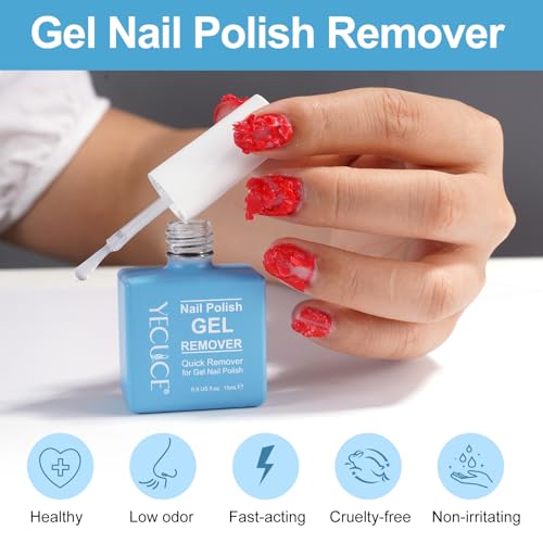 Quick Gel Nail Polish Remover Kit with Cuticle Pusher & Scraper Tool