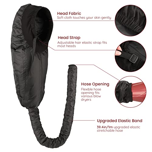 Bonnet Hair Dryer Attachment - Extra Large Deep Conditioning Cap