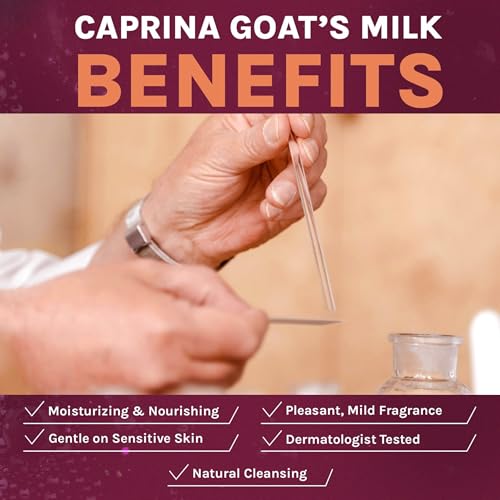 Caprina Fresh Goat¡¯s Milk Bar Soap FRAGRANCE FREE (6-Pack) 3.2 oz (90g) each, For Sensitive Skin, Cleanses Without Drying, Biodegradable Formula