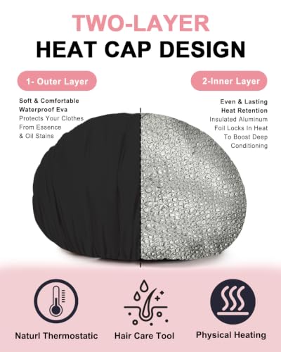 Deep Conditioning Hair Heat Cap – Reusable Thermal Treatment