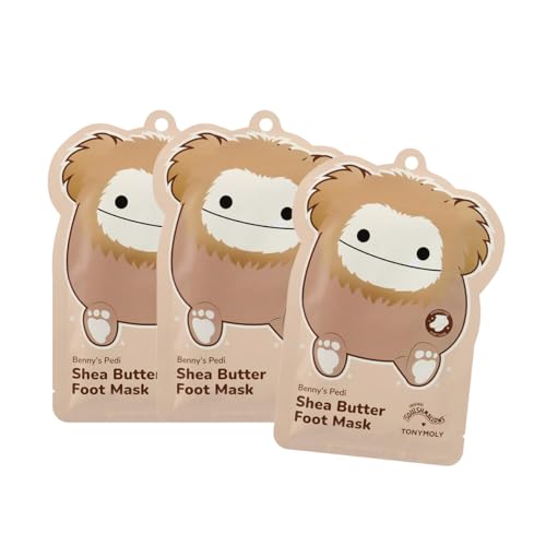 TONYMOLY x Squishmallows Benny Shea Butter Hydrating Foot Mask - Set of 3